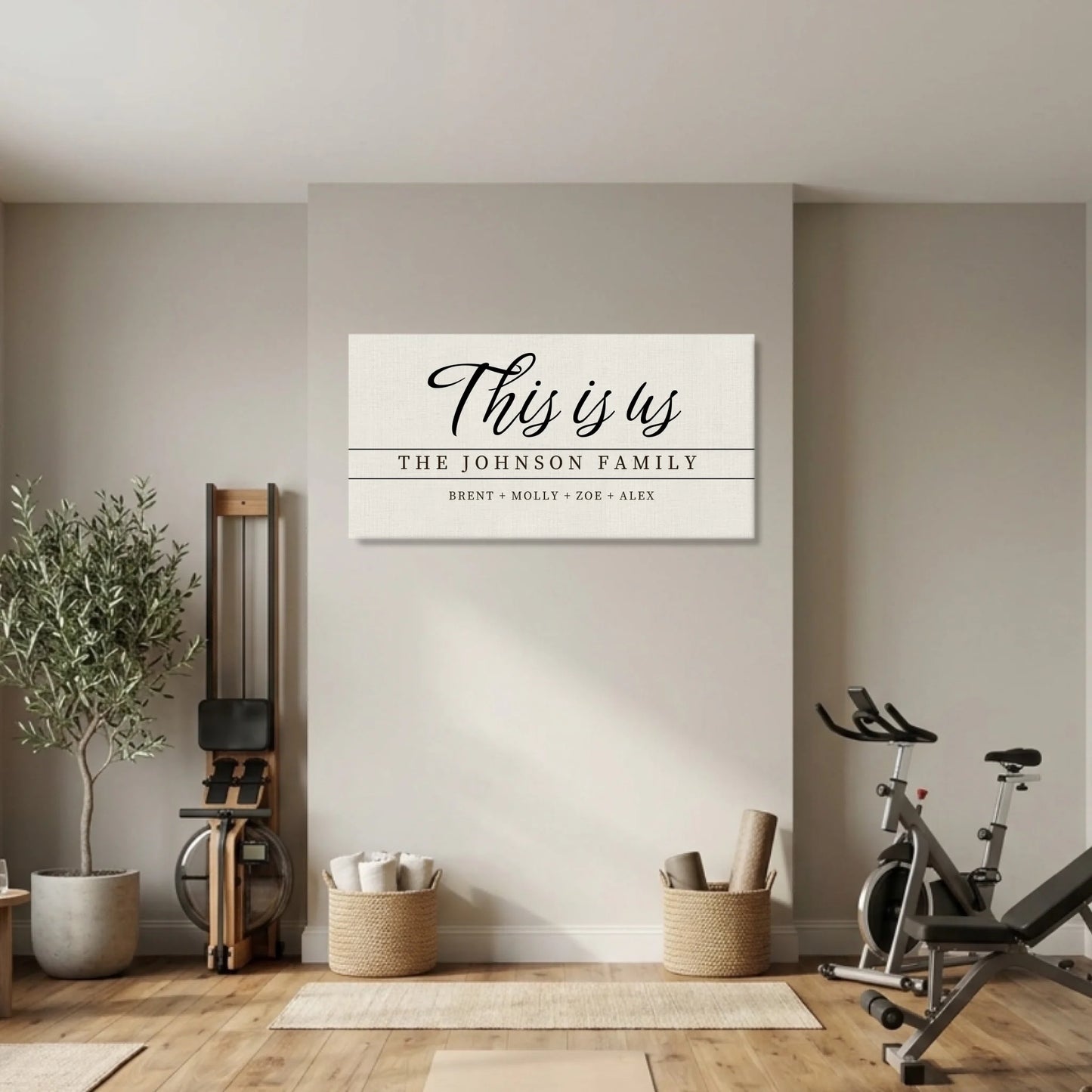 Gym Unframed Wide Format 2.1 Canvas Mockup