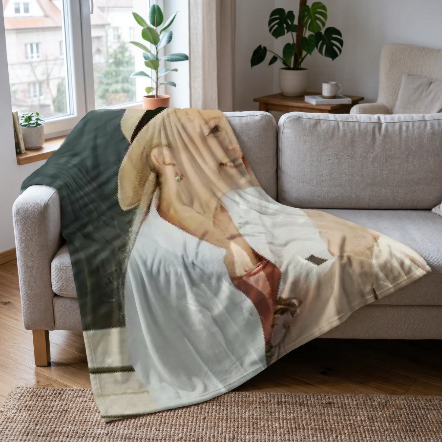 Personalized Memorial Photo Blanket – Custom Remembrance Blanket with Picture, Sympathy Gift to Honor a Loved One