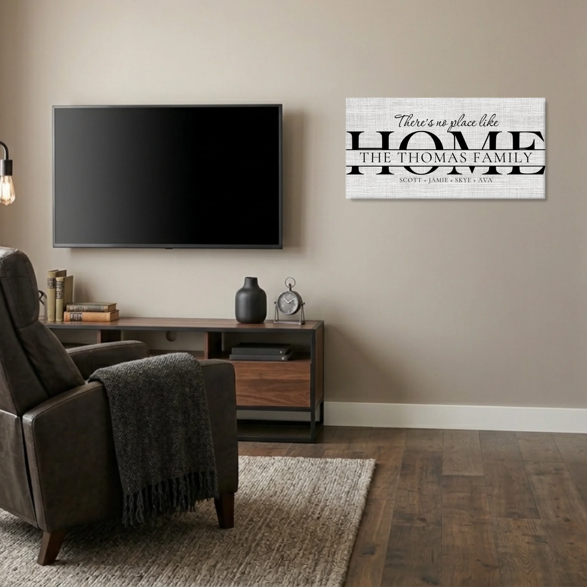 Man Cave Unframed Wide Format 2.1 Canvas Mockup