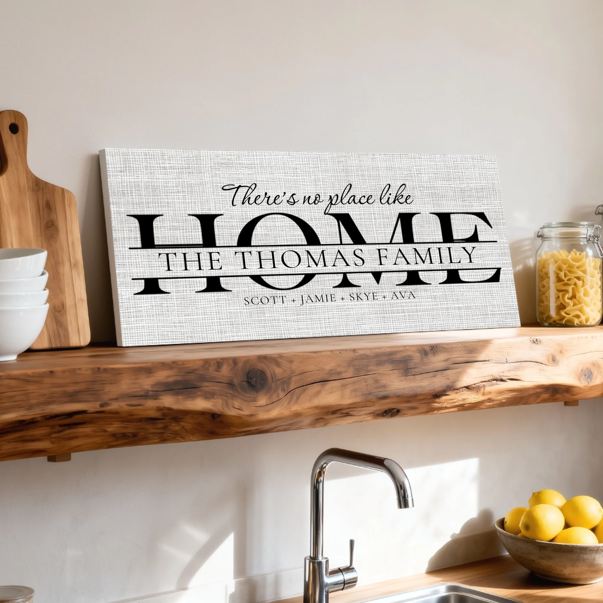 Shelf over kitchen sink unframed wide format 2.1