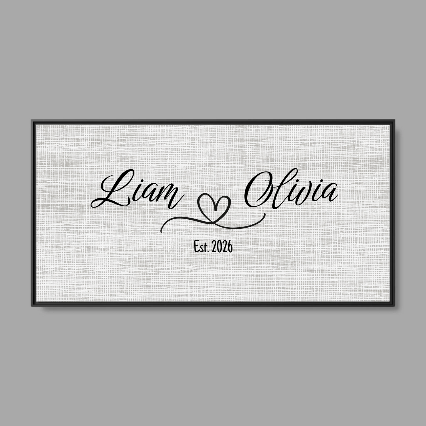 Black Frame Wide Format 2.1 Canvas for TIB