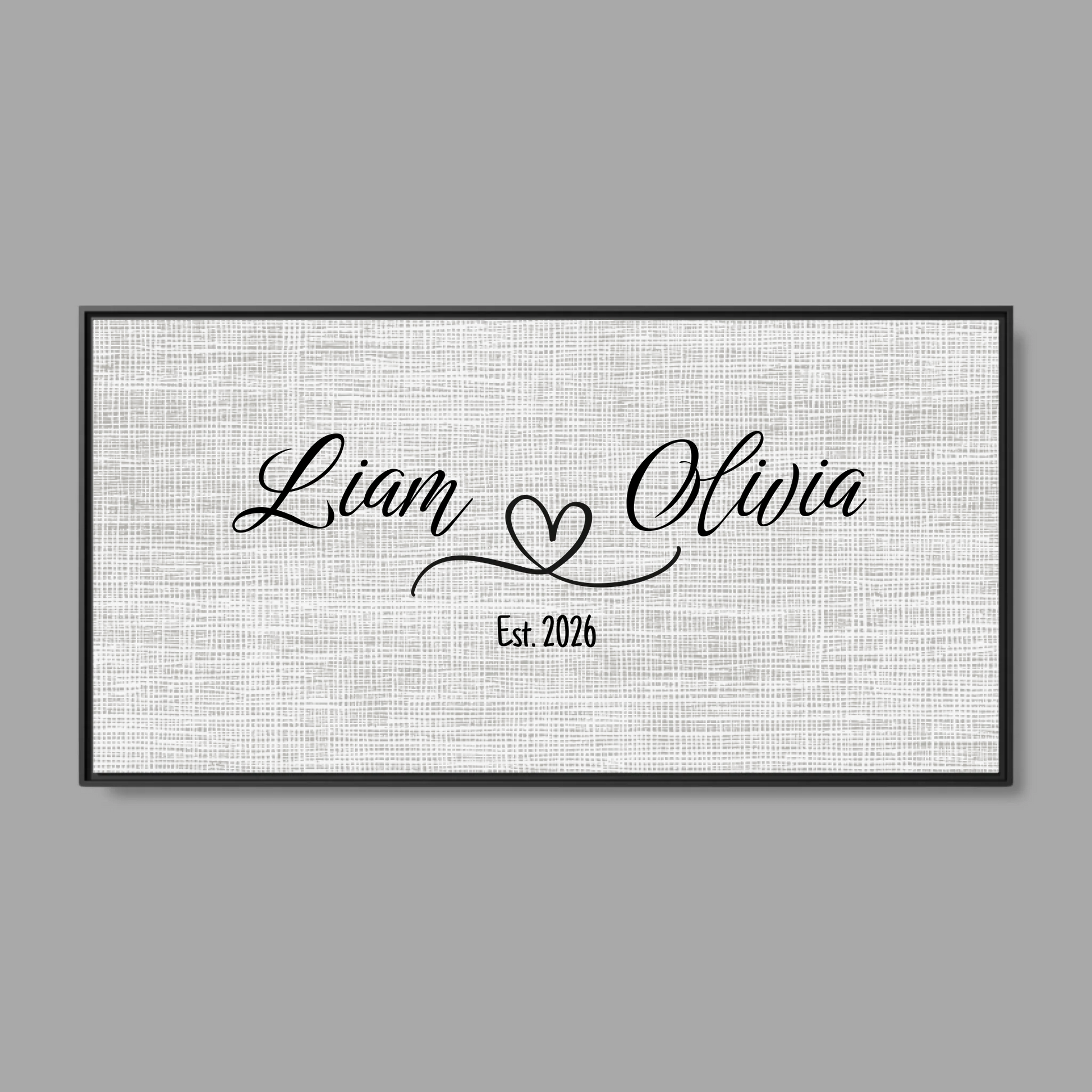 Black Frame Wide Format 2.1 Canvas for TIB