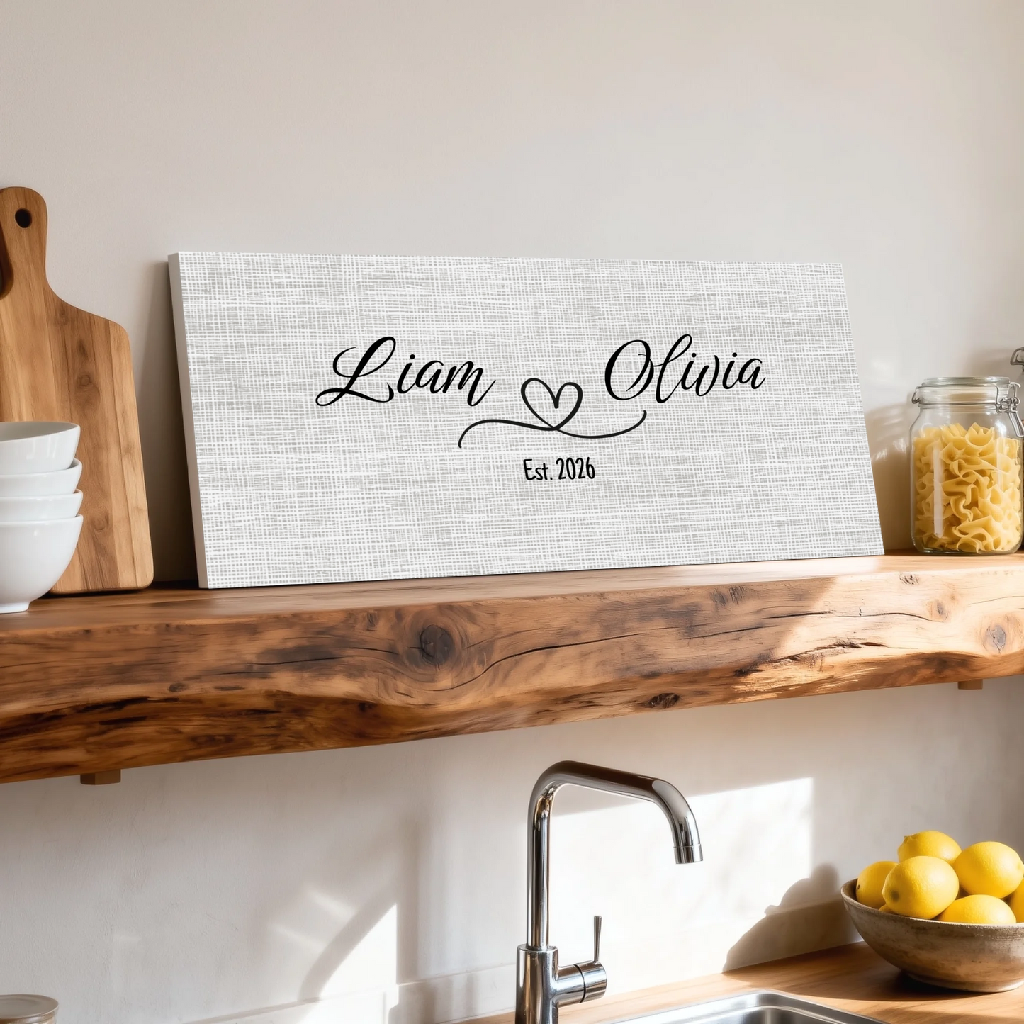 Shelf over kitchen sink unframed wide format 2.1