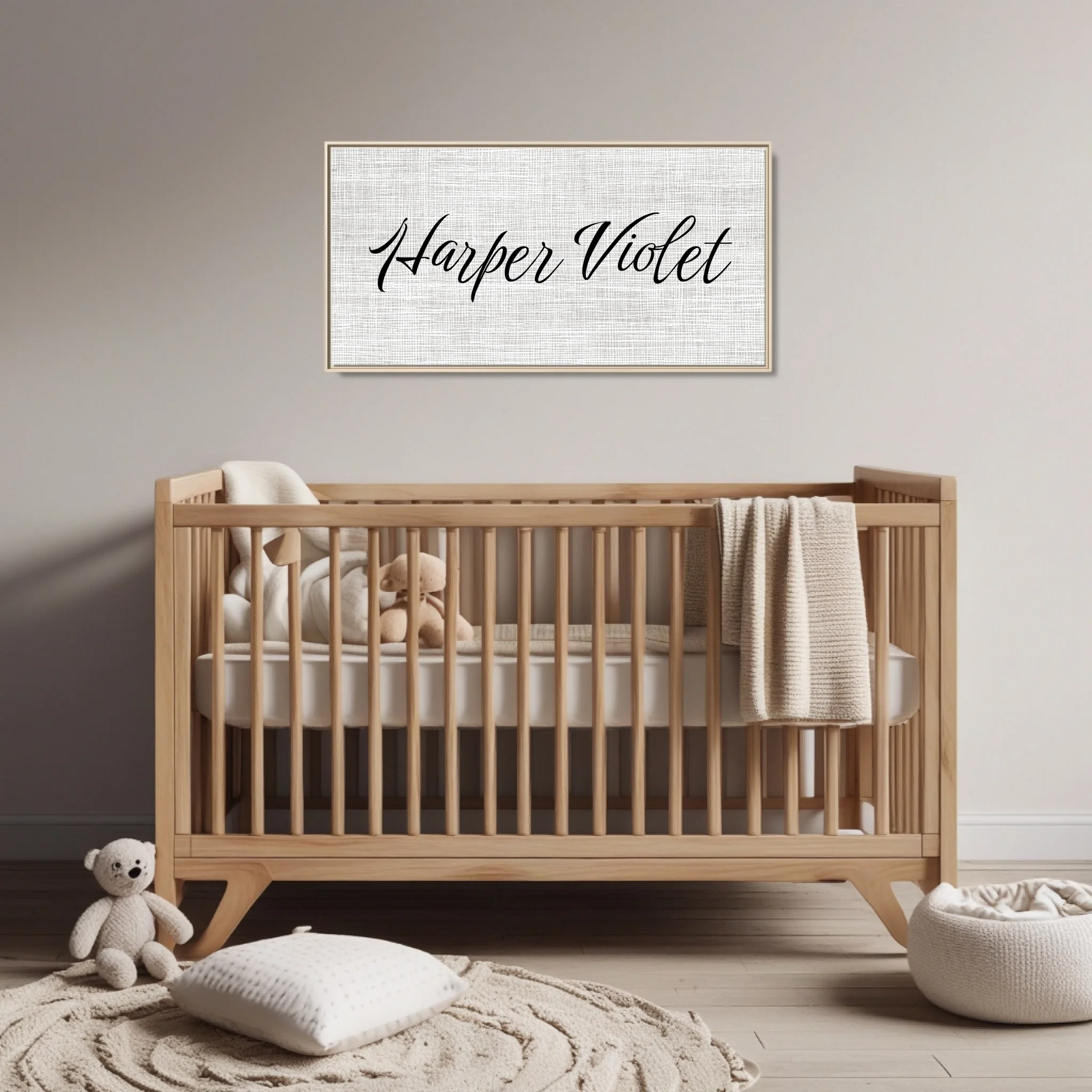 Baby Room:Nursery 1 Natural Framed