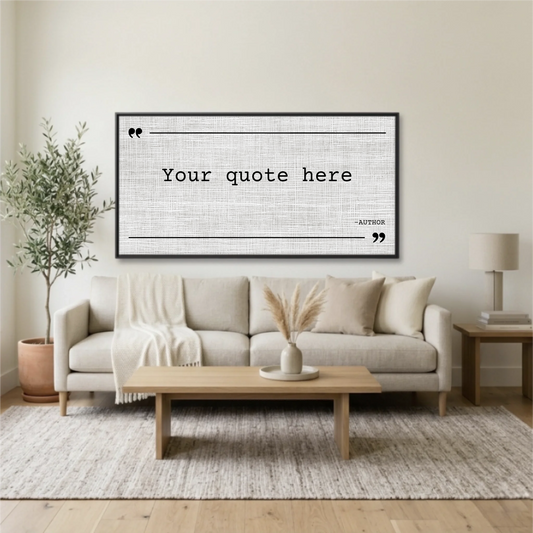Living Room Black Framed Wide Format 2.1 Mockup