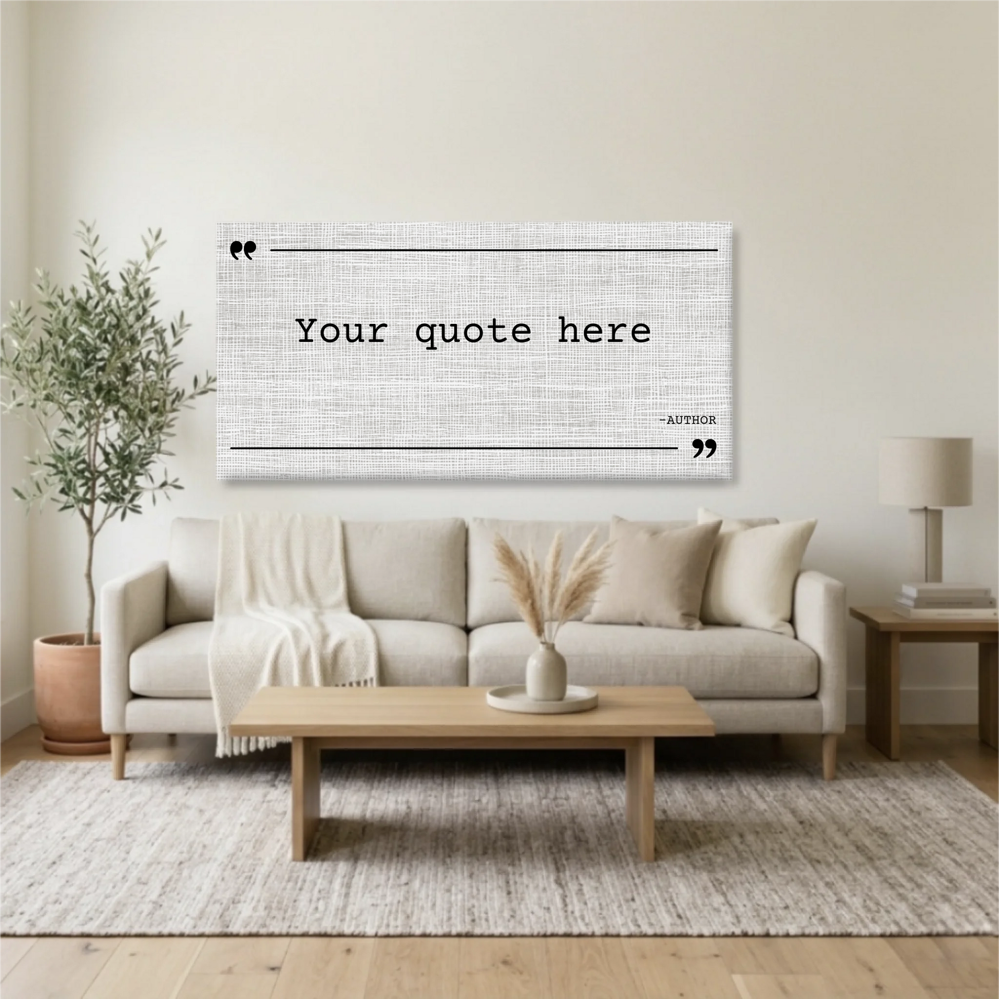 Living Room Unframed Wide Format 2.1 Mockup
