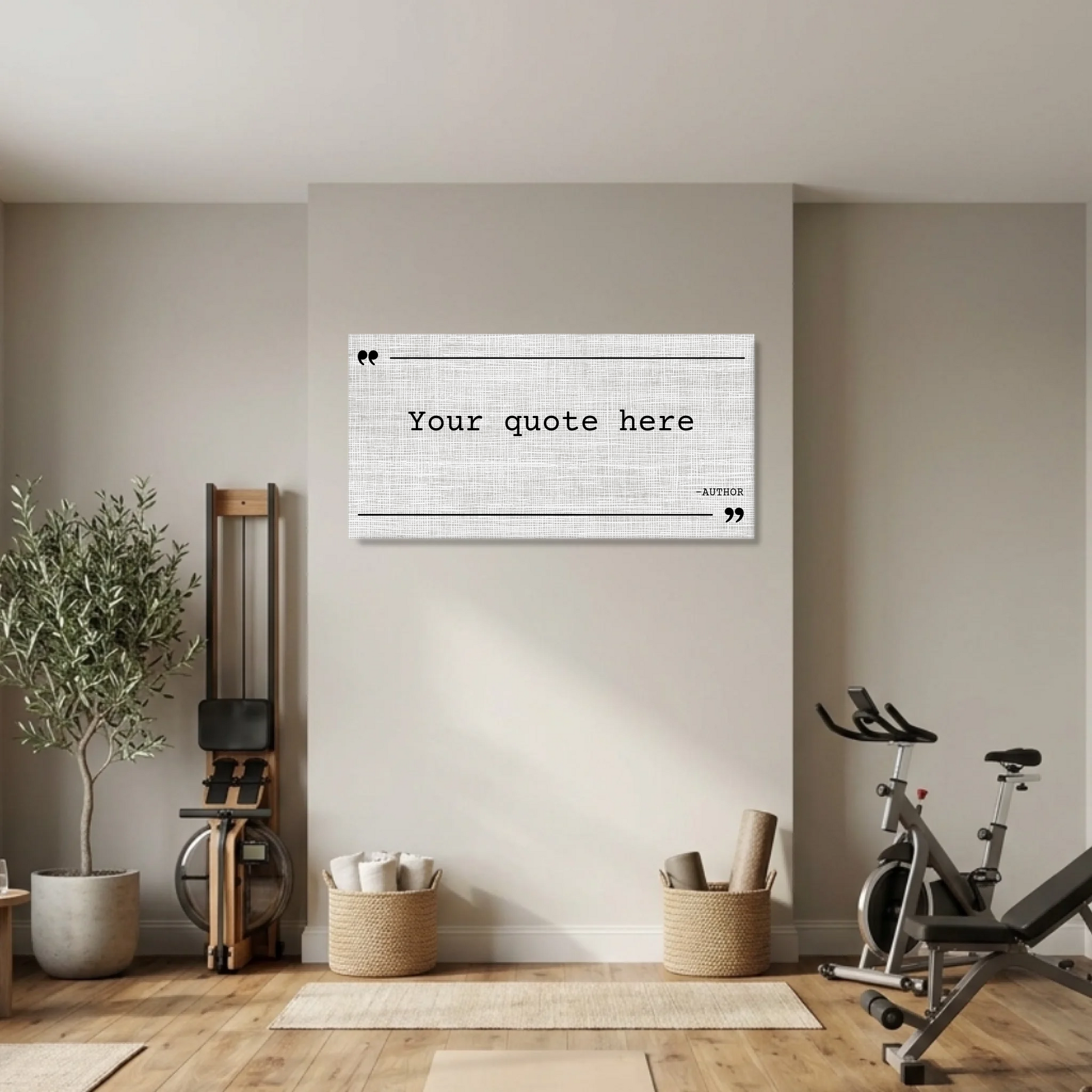 Gym Unframed Wide Format 2.1 Canvas Mockup