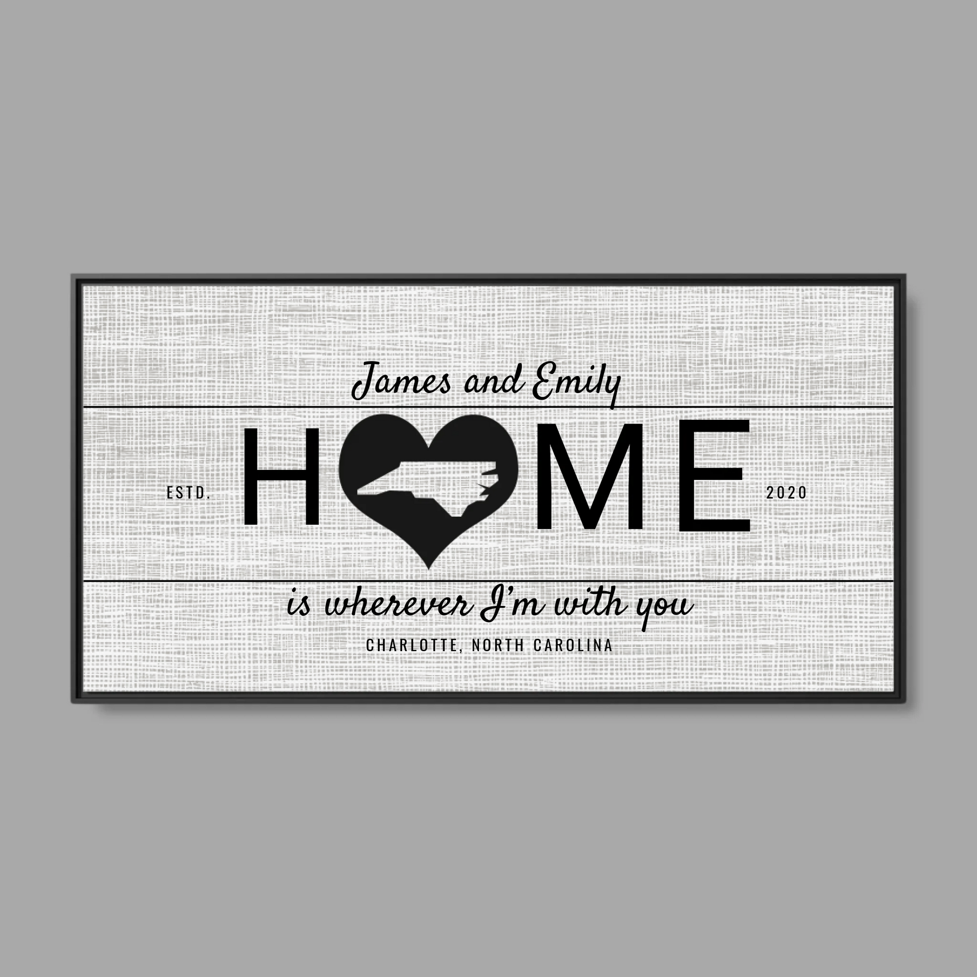 Black Frame Wide Format 2.1 Canvas for TIB
