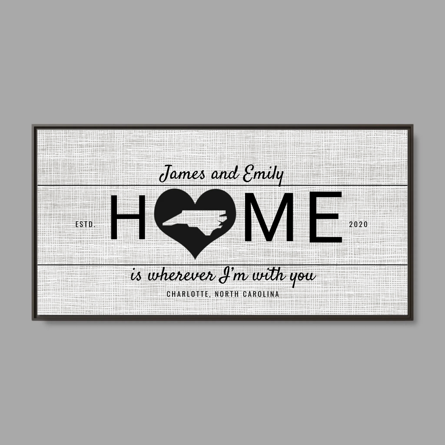 Espresso Frame Wide Format 2.1 Canvas for TIB