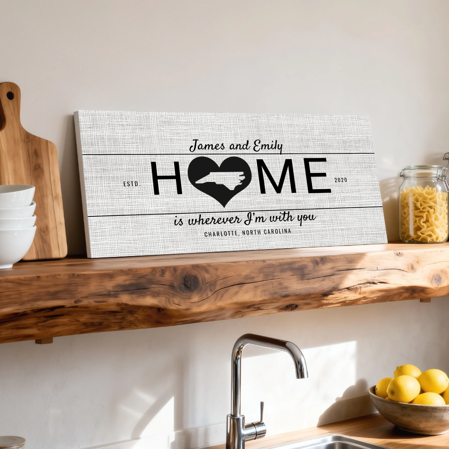 Shelf over kitchen sink unframed wide format 2.1