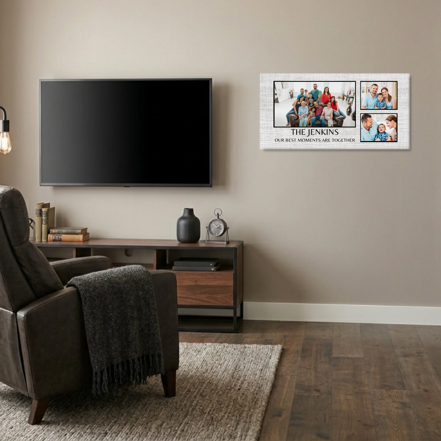 Man Cave Unframed Wide Format 2.1 Canvas Mockup