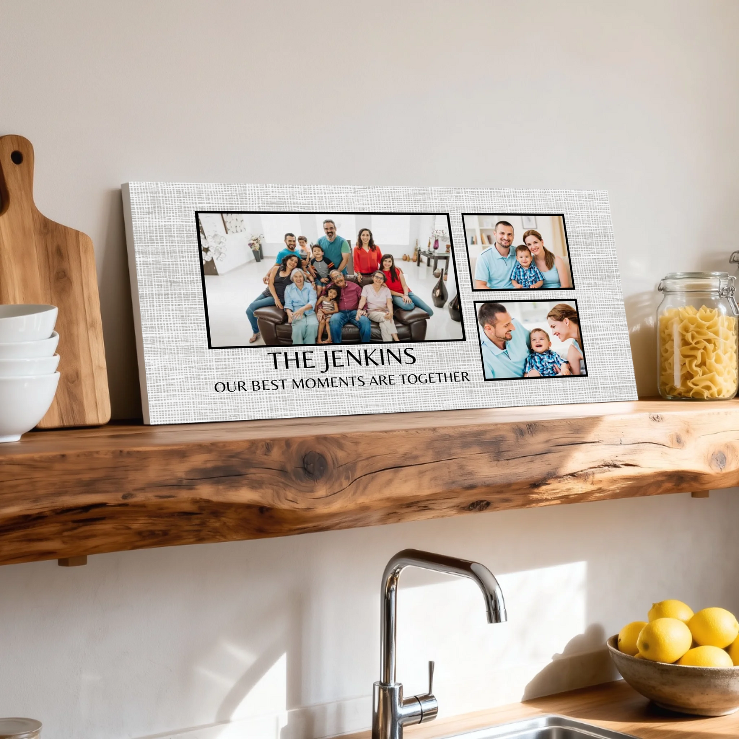 Shelf over kitchen sink unframed wide format 2.1