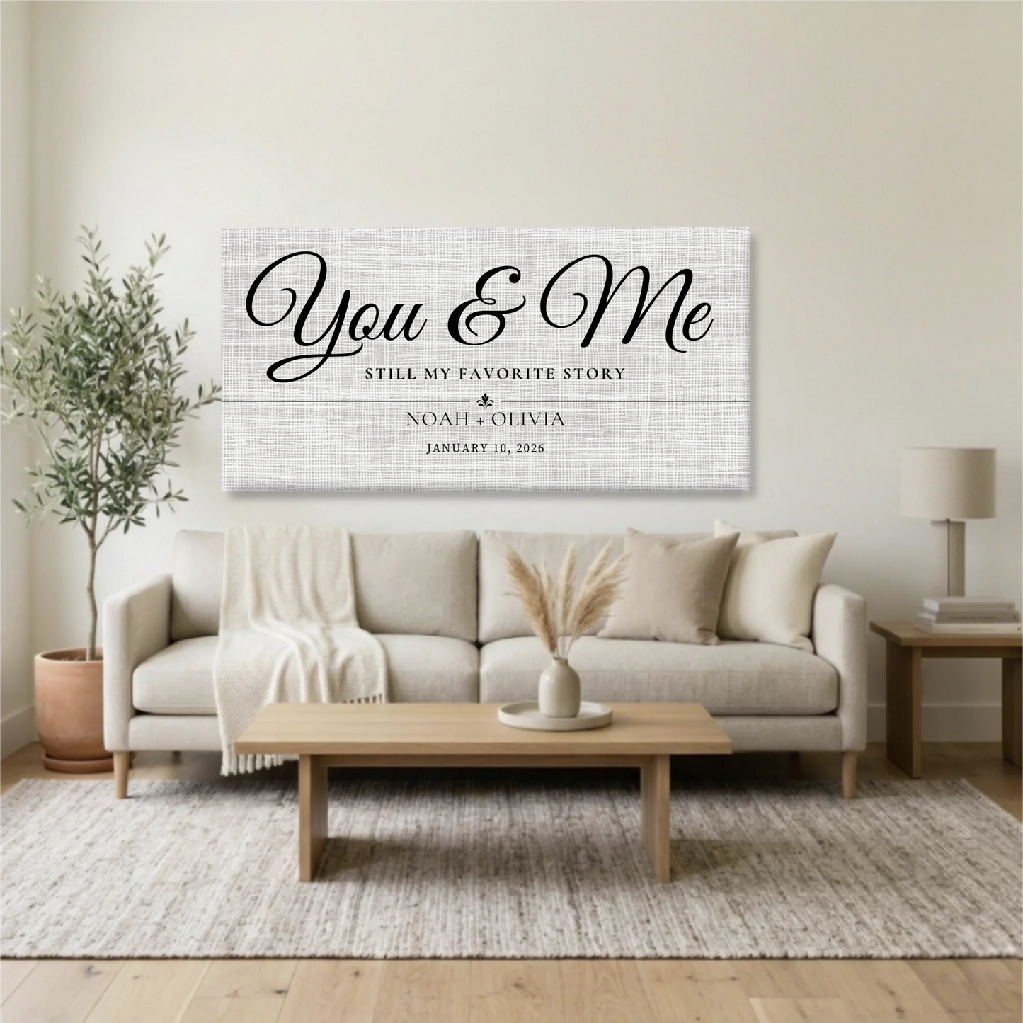 Living Room Unframed Wide Format 2.1 Mockup