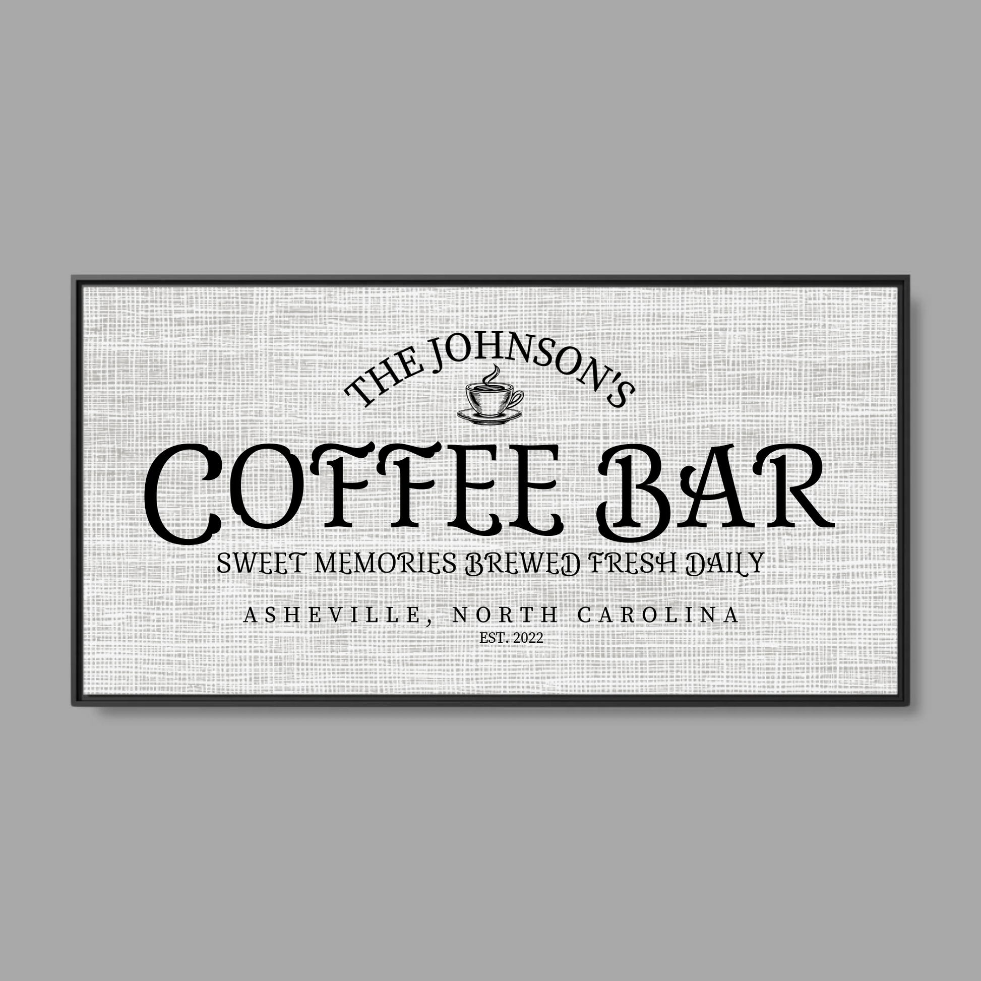 Black Frame Wide Format 2.1 Canvas for TIB
