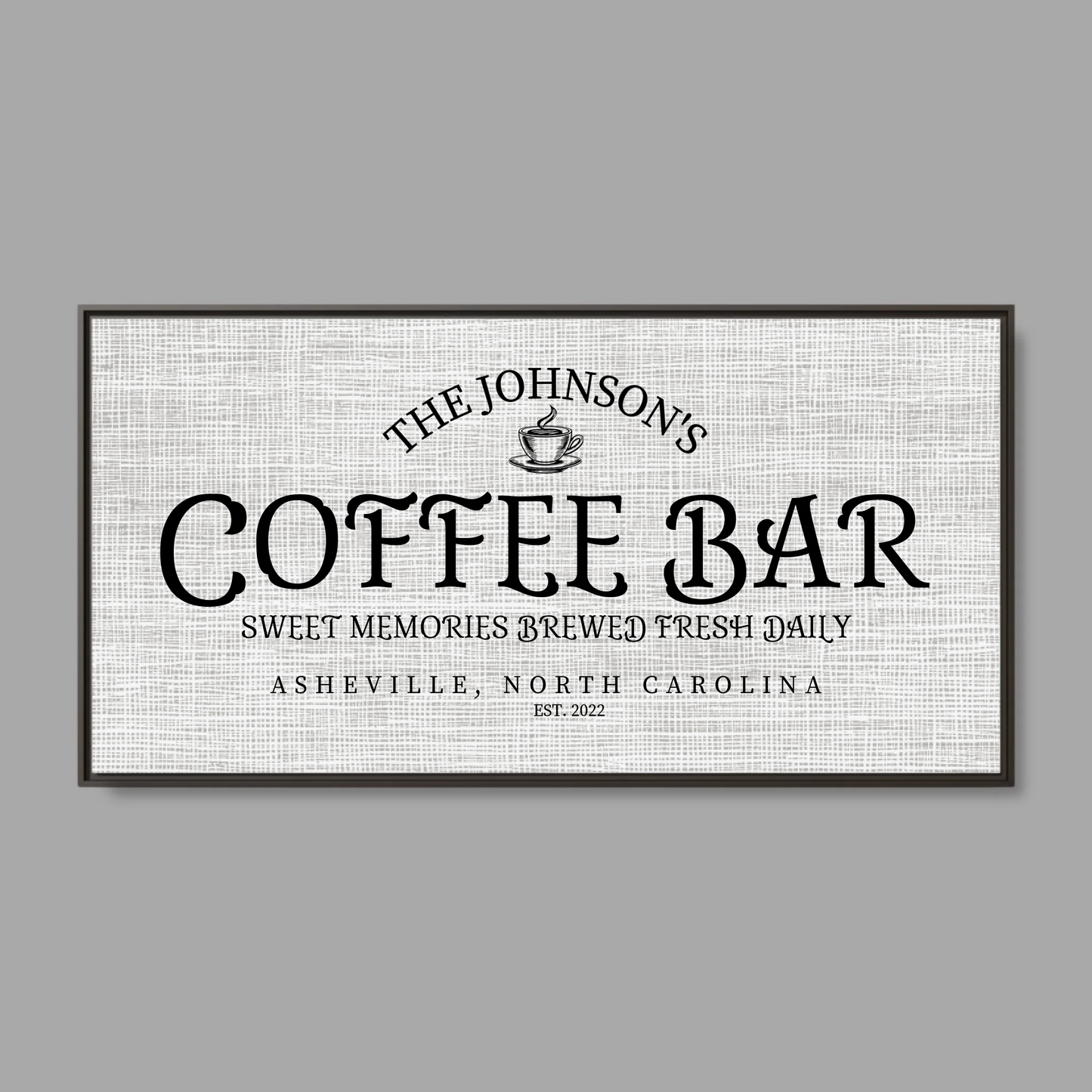 Espresso Frame Wide Format 2.1 Canvas for TIB