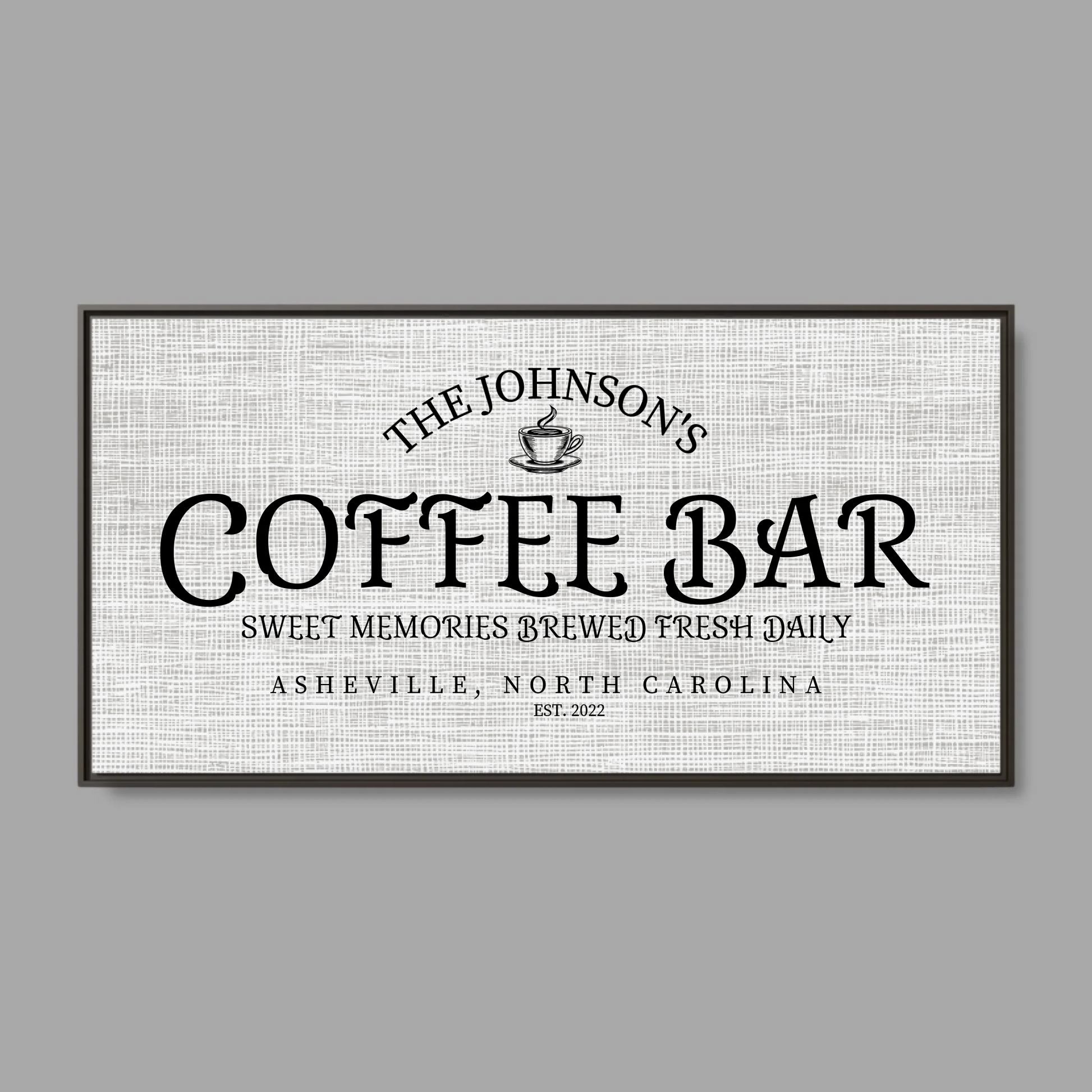 Espresso Frame Wide Format 2.1 Canvas for TIB