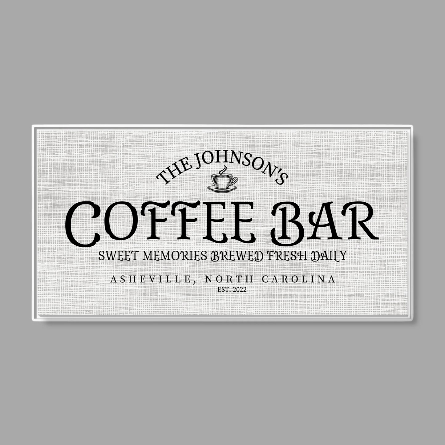 White Frame Wide Format 2.1 Canvas for TIB