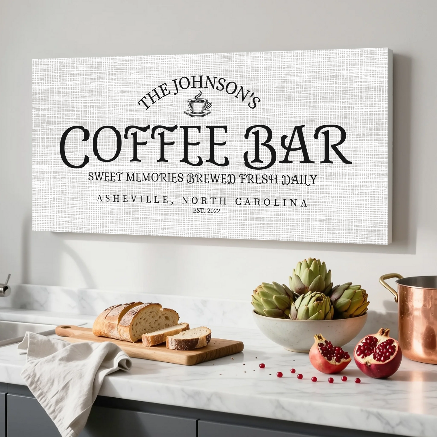 Kitchen Unframed Wide Format 2.1 Canvas Mockup