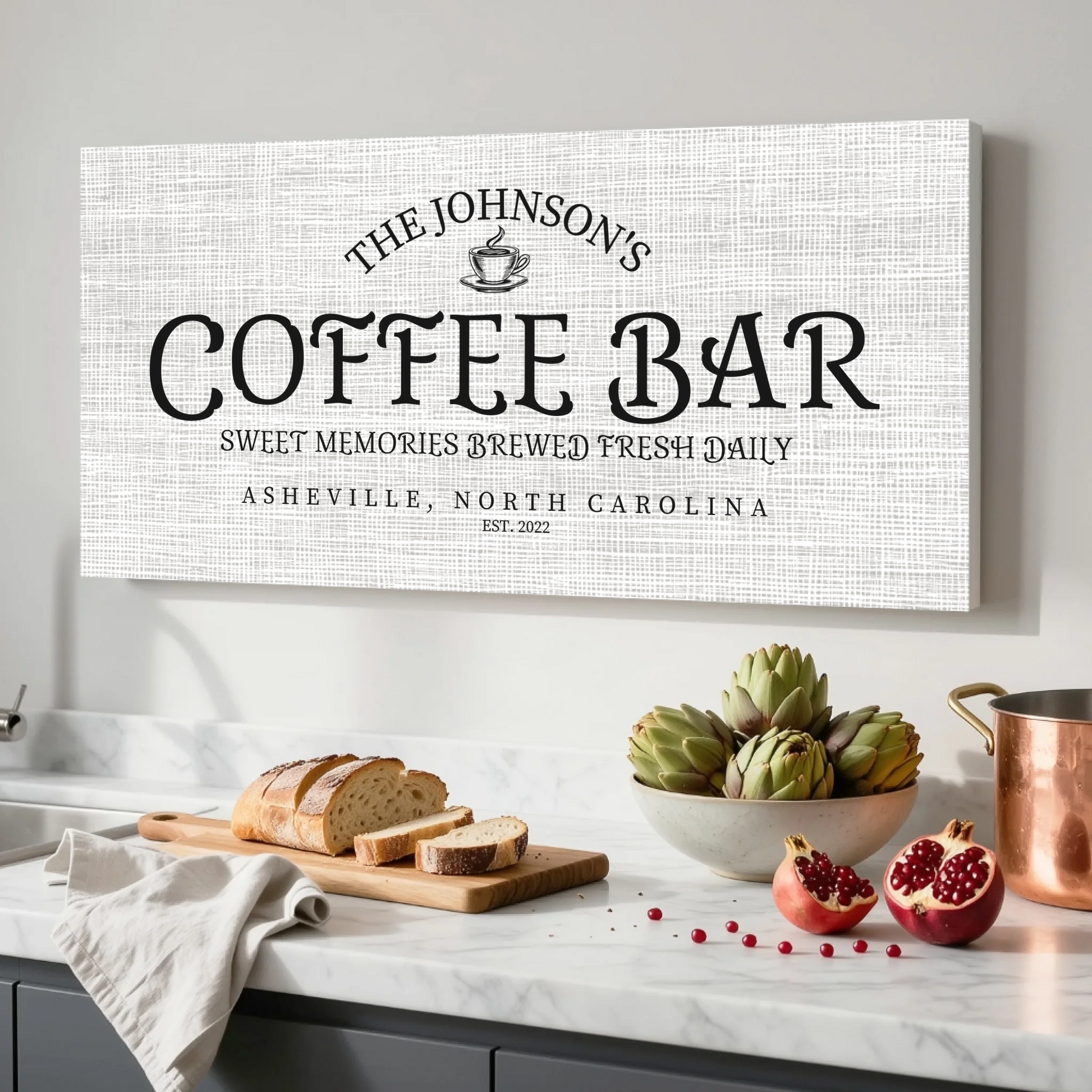 Kitchen Unframed Wide Format 2.1 Canvas Mockup