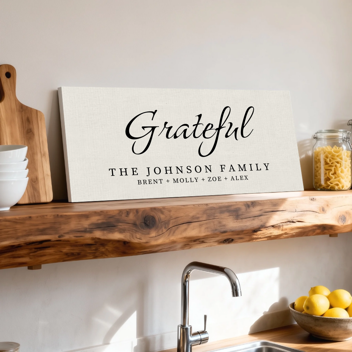 Shelf over kitchen sink unframed wide format 2.1