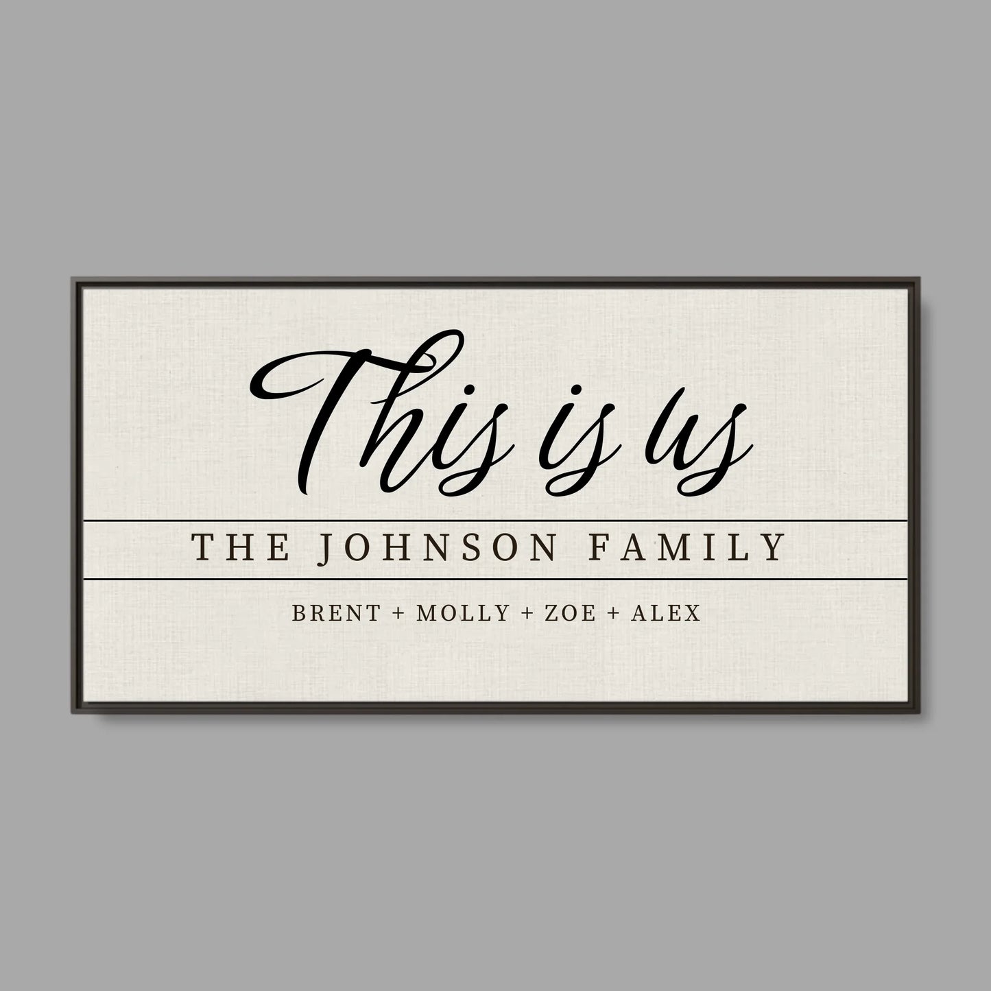 Espresso Frame Wide Format 2.1 Canvas for TIB