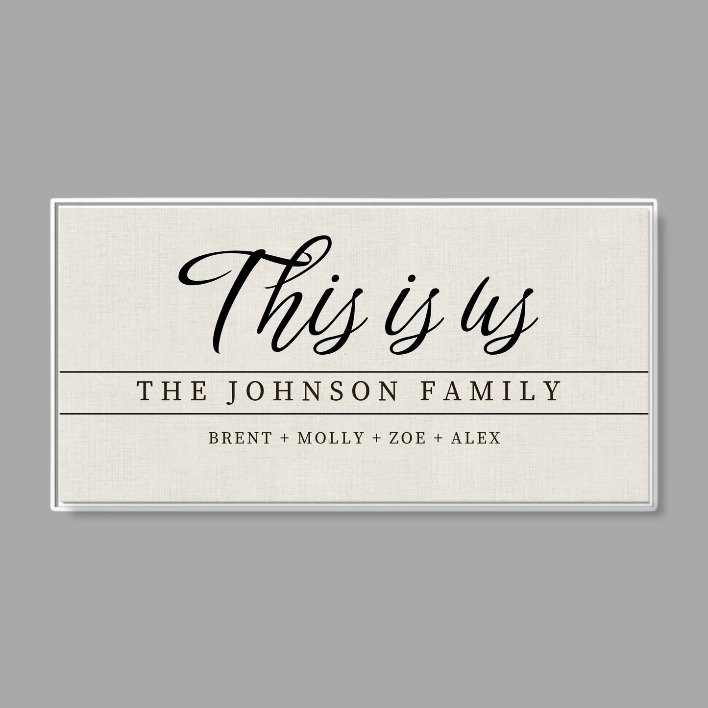 White Frame Wide Format 2.1 Canvas for TIB