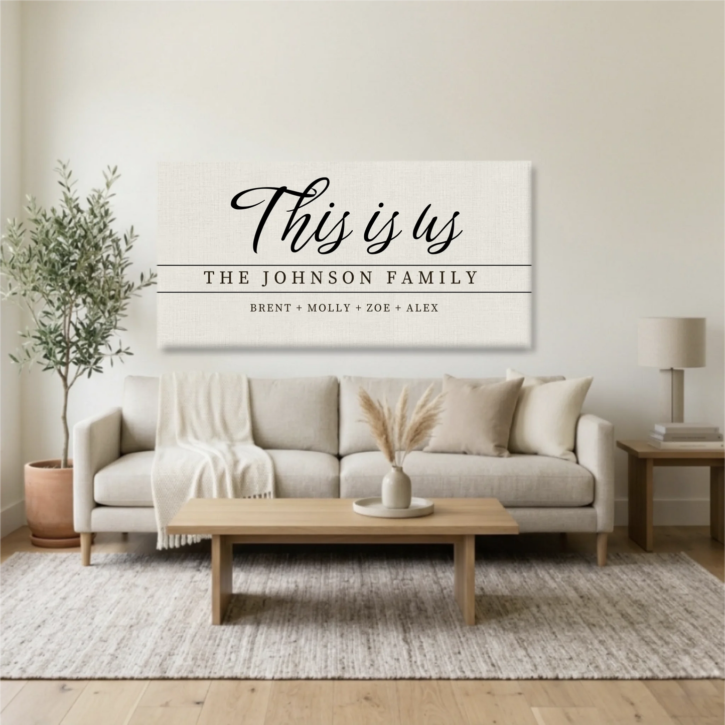 Living Room Unframed Wide Format 2.1 Mockup