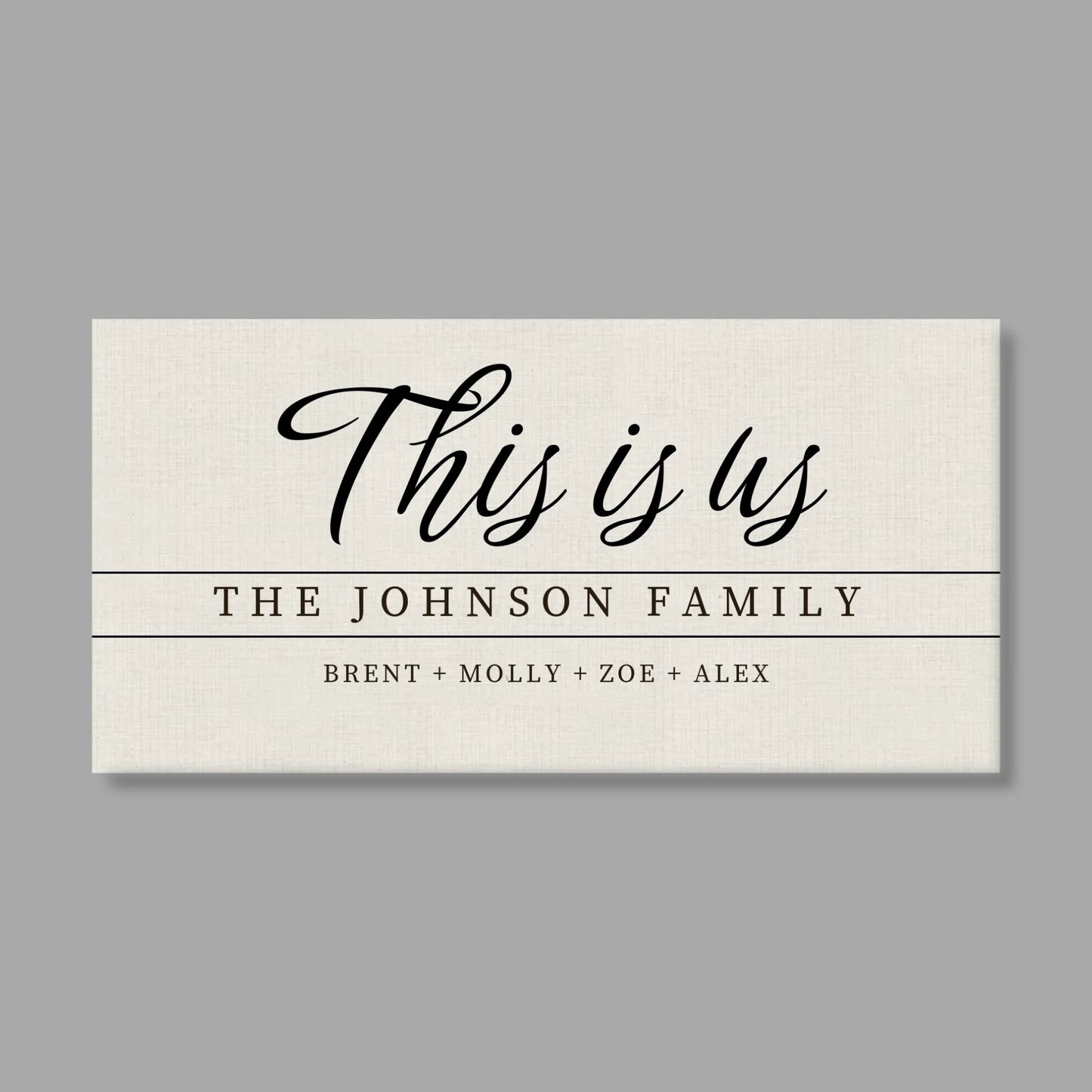 Unframed Wide Format 2.1 Canvas for TIB