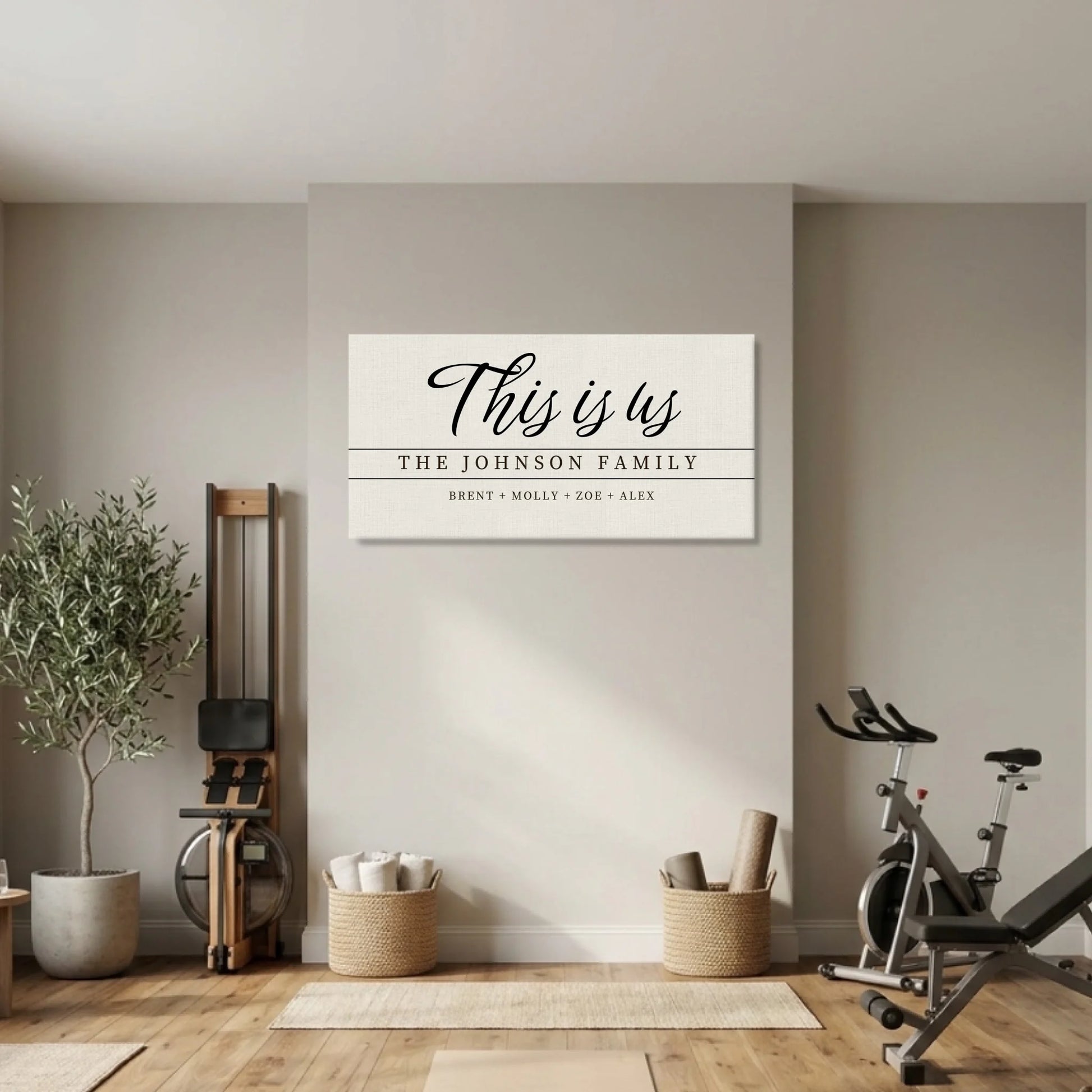 Gym Unframed Wide Format 2.1 Canvas Mockup