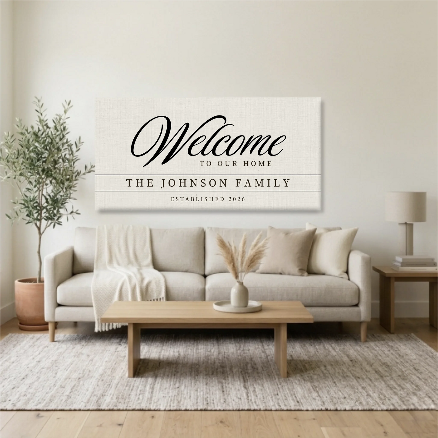Living Room Unframed Wide Format 2.1 Mockup