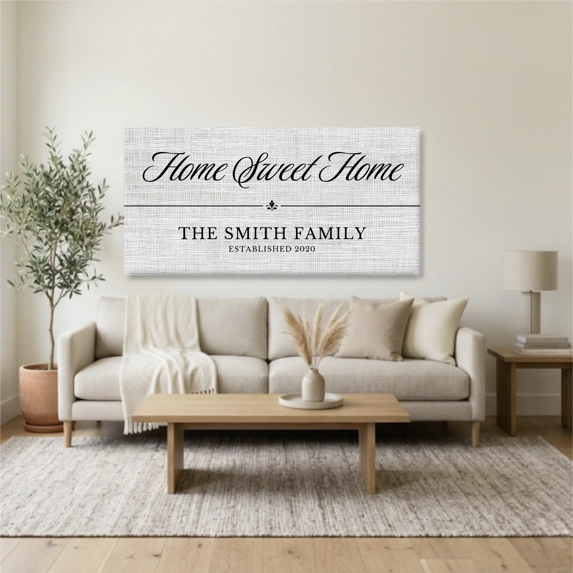 Living Room Unframed Wide Format 2.1 Mockup