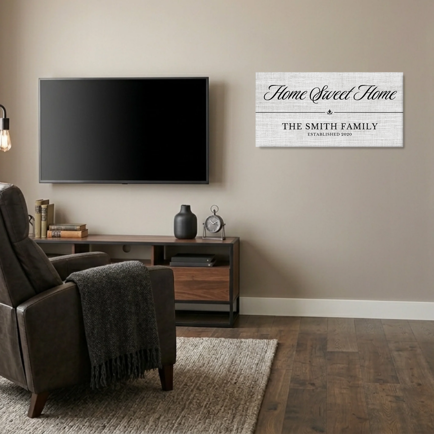 Man Cave Unframed Wide Format 2.1 Canvas Mockup