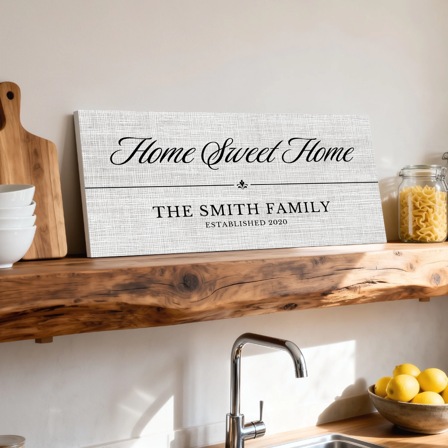 Shelf over kitchen sink unframed wide format 2.1