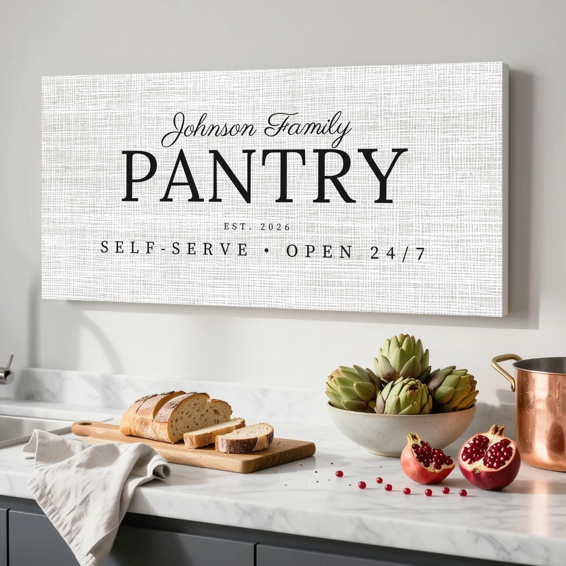 Kitchen Unframed Wide Format 2.1 Canvas Mockup
