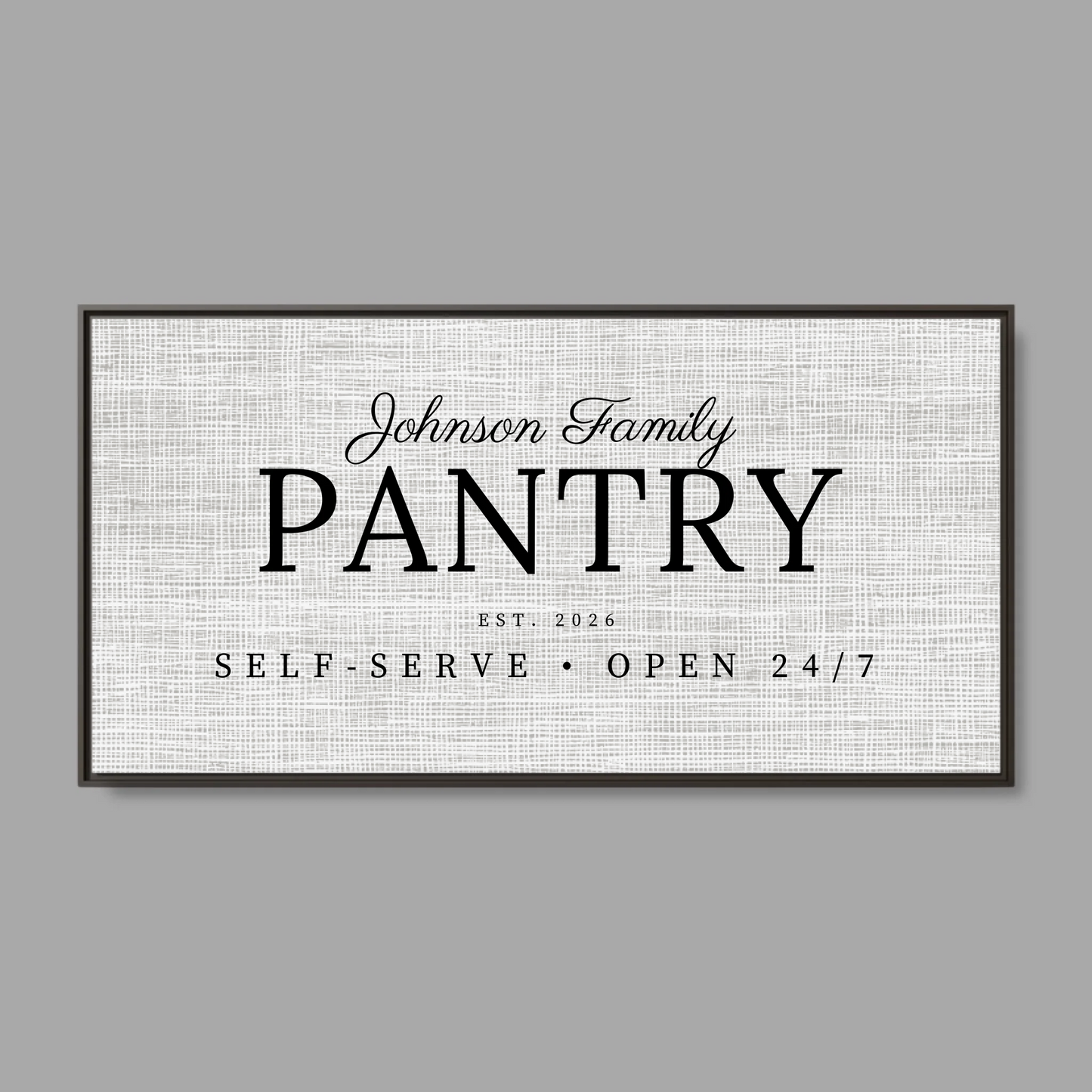 Espresso Frame Wide Format 2.1 Canvas for TIB
