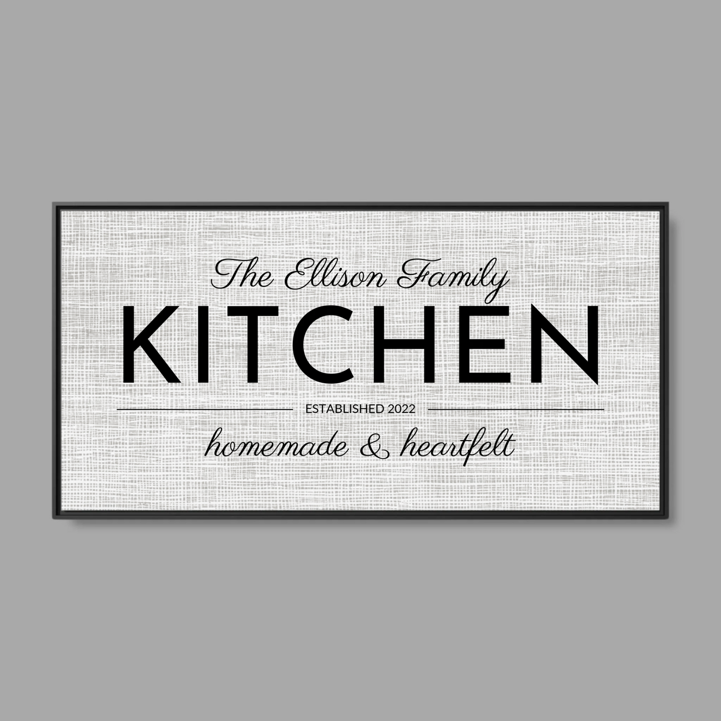 Black Frame Wide Format 2.1 Canvas for TIB