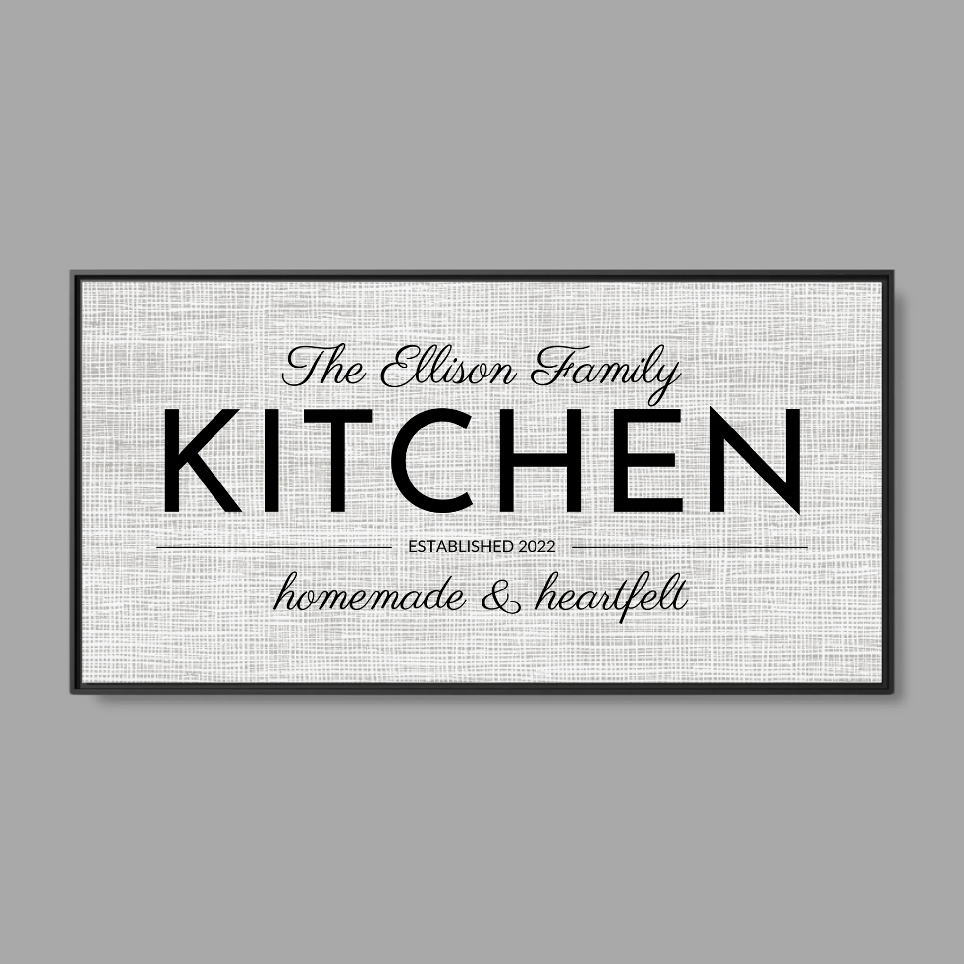 Black Frame Wide Format 2.1 Canvas for TIB