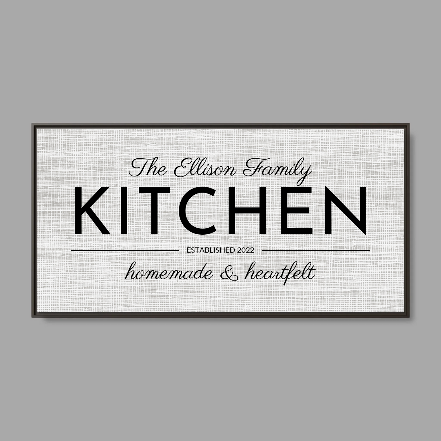 Espresso Frame Wide Format 2.1 Canvas for TIB