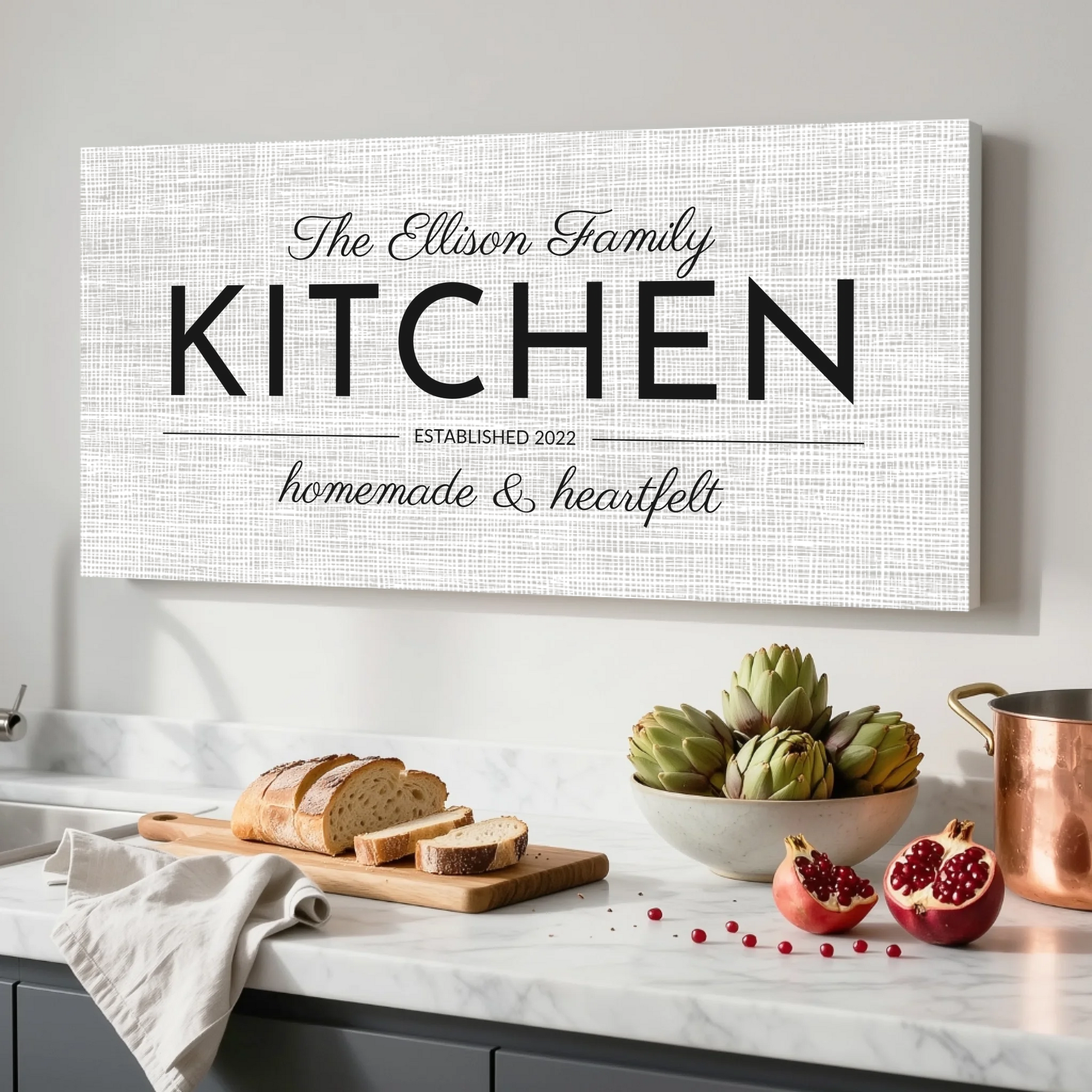 Kitchen Unframed Wide Format 2.1 Canvas Mockup