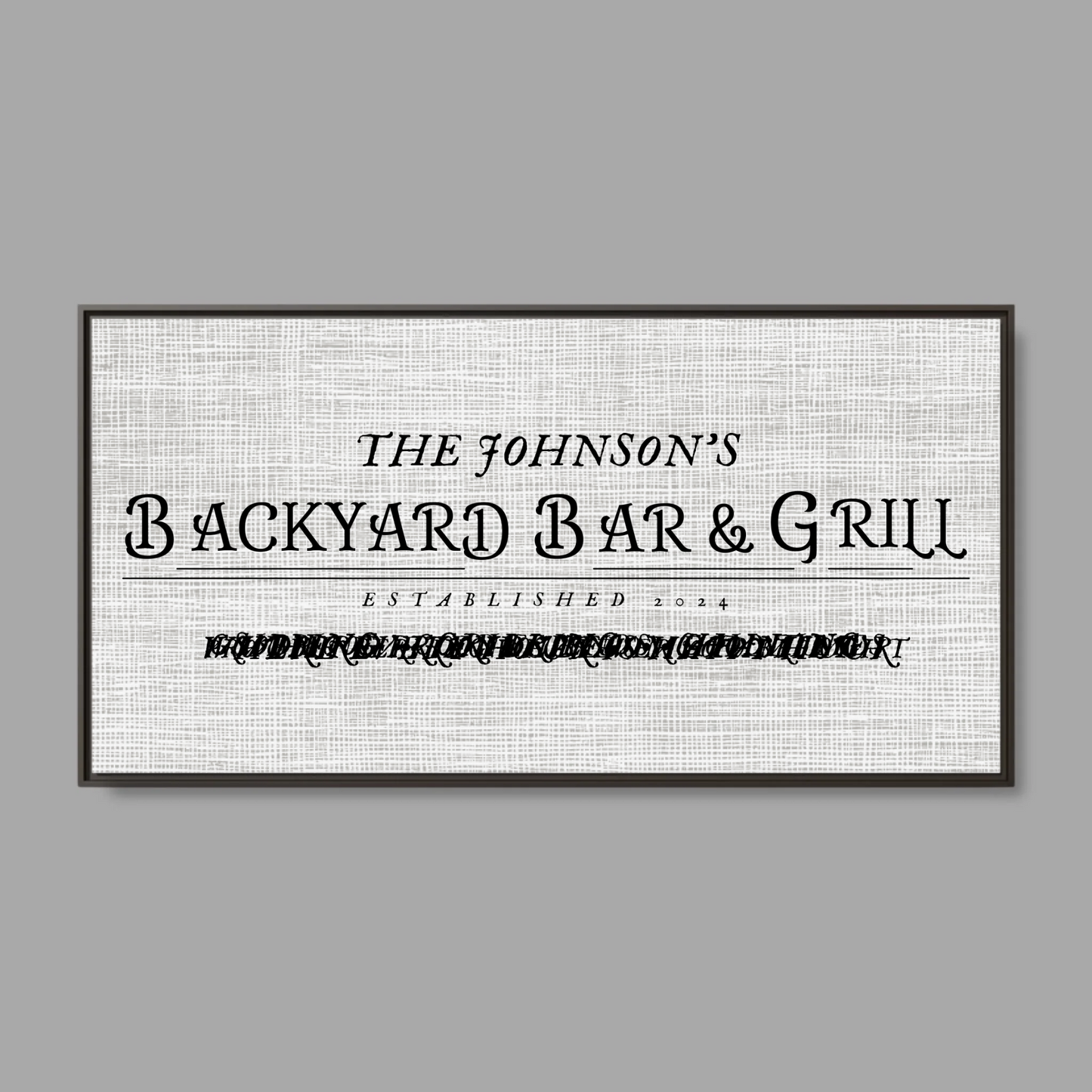 Espresso Frame Wide Format 2.1 Canvas for TIB