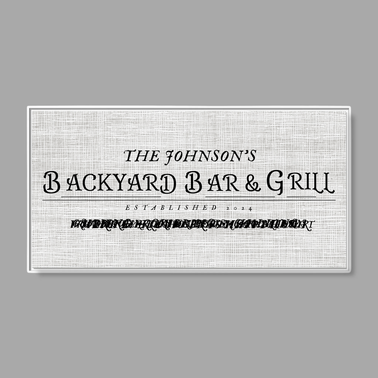 White Frame Wide Format 2.1 Canvas for TIB