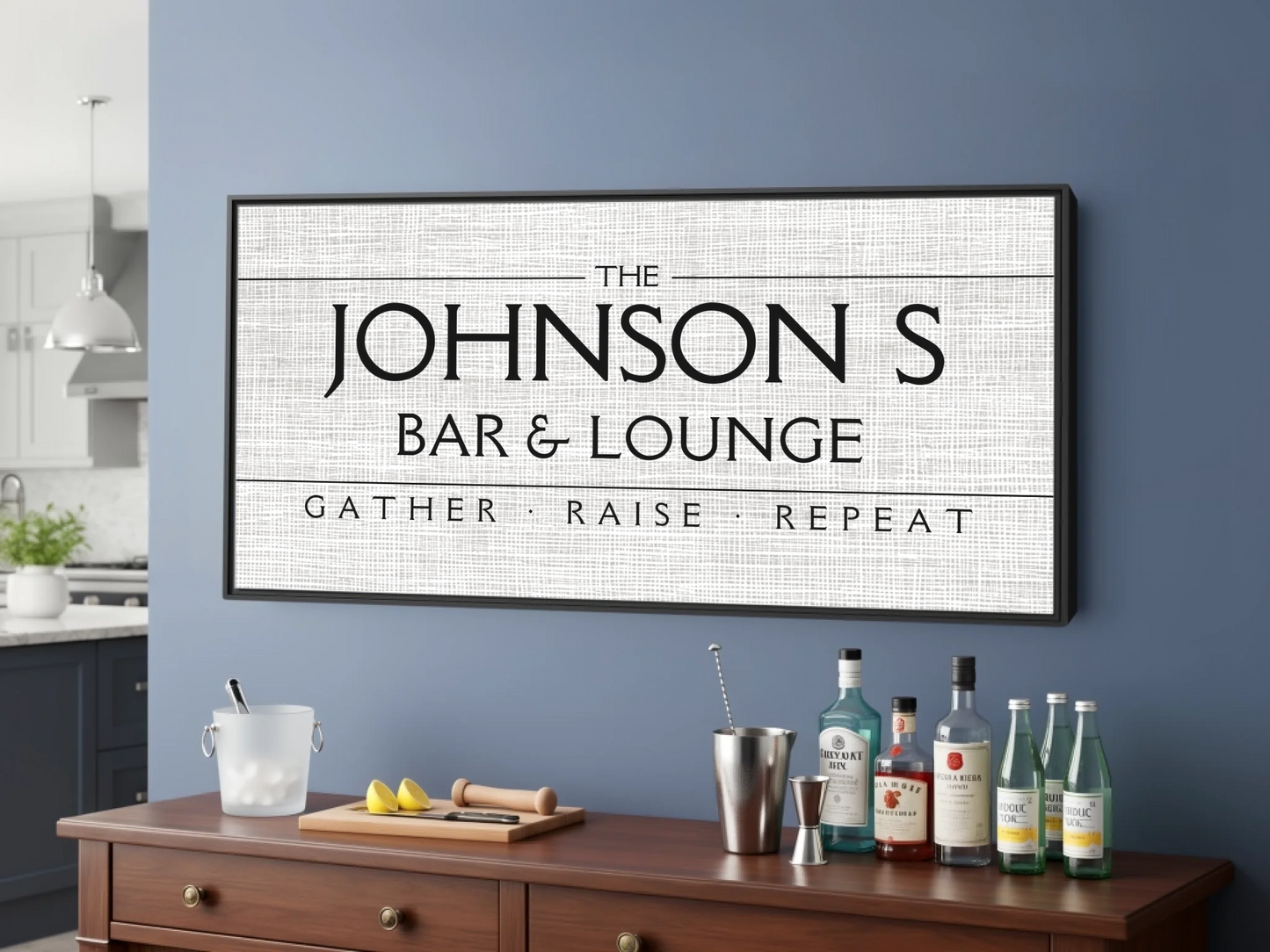 Bar Black Frame wide format 2.1 mockup