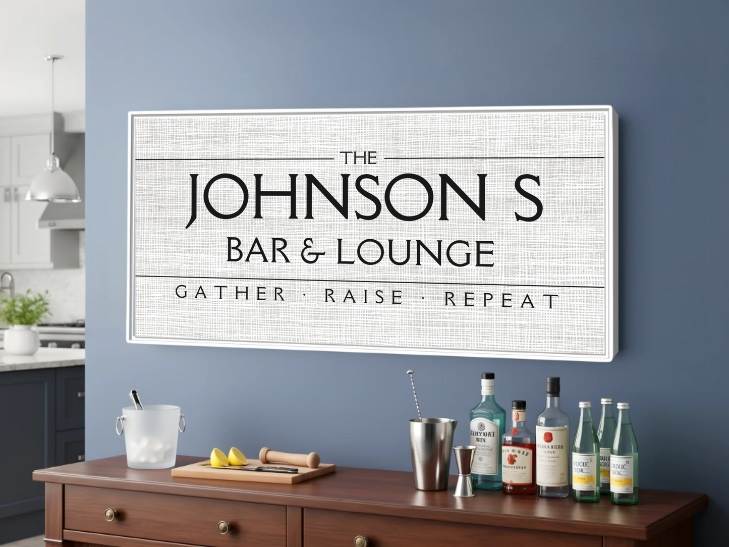 Bar White frame wide format 2.1 mockup