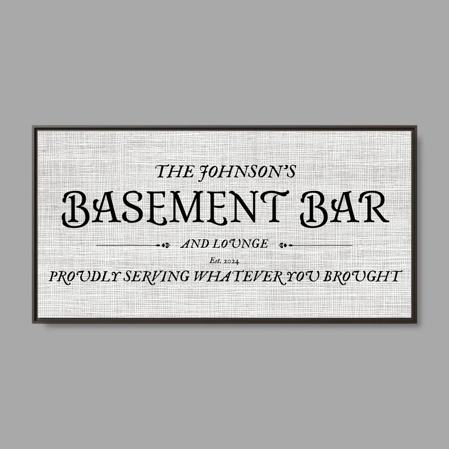 Espresso Frame Wide Format 2.1 Canvas for TIB