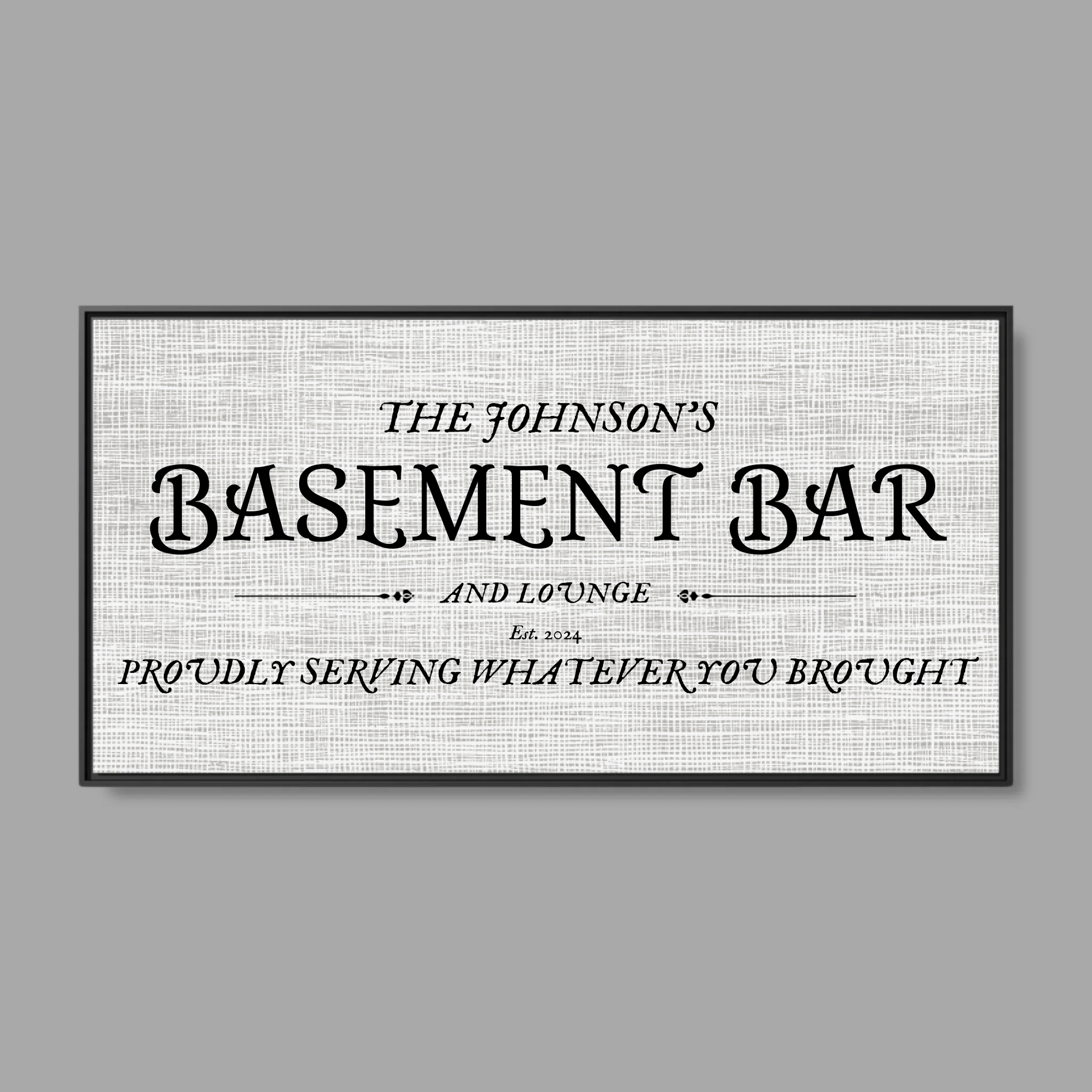 Black Frame Wide Format 2.1 Canvas for TIB