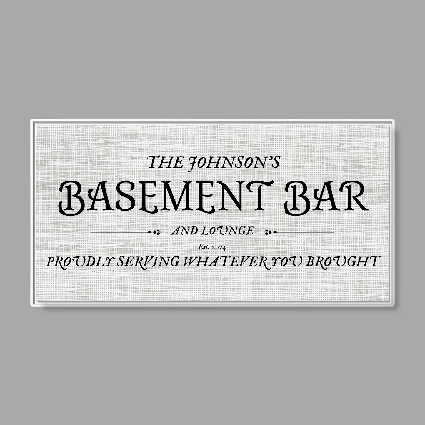 White Frame Wide Format 2.1 Canvas for TIB