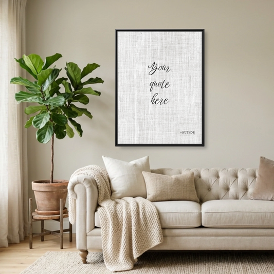 Black Framed 30x40 (3.4) Vertical Rectangular Canvas
