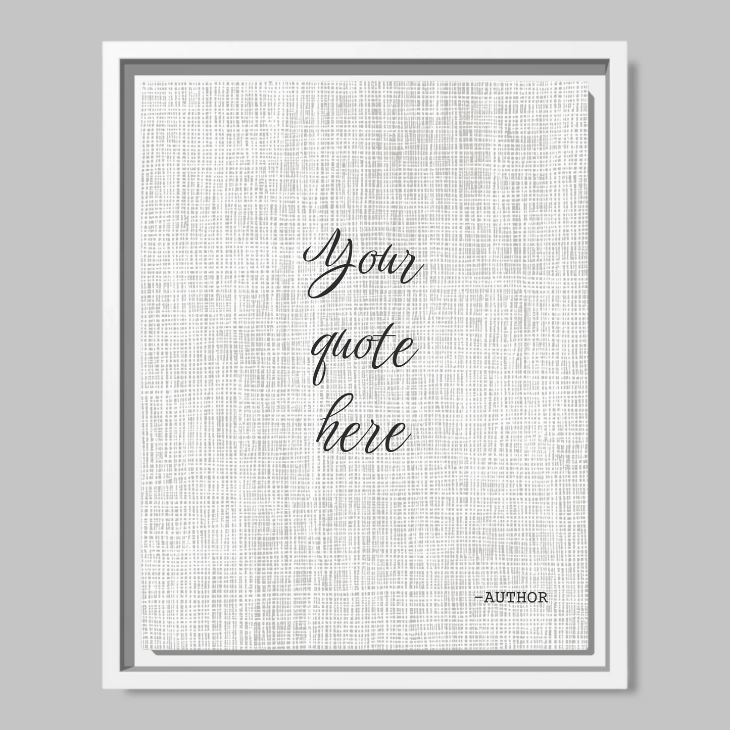 White Framed Closeup 11x14 (11.14) Vertical Canvas Mockup