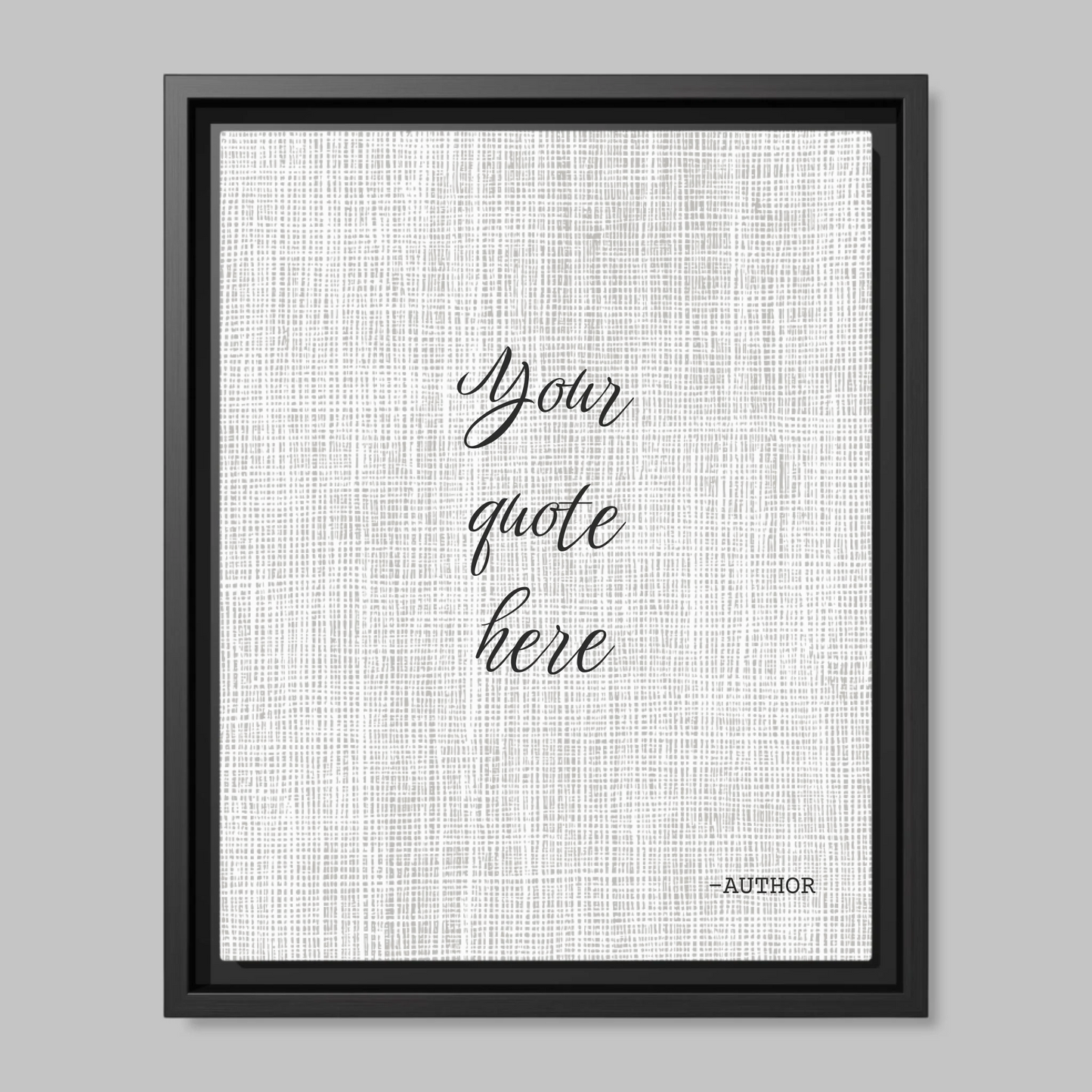 Black Framed Closeup 11x14 (11.14) Vertical Canvas Mockup