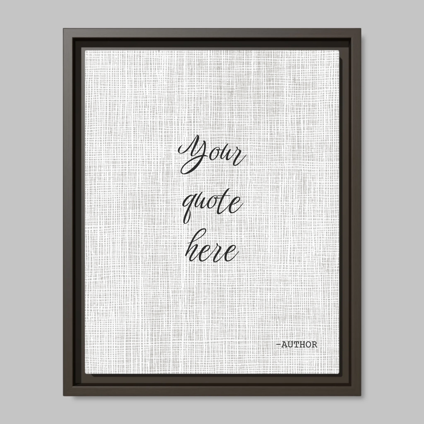 Espresso Framed Closeup 11x14 (11.14) Vertical Canvas Mockup